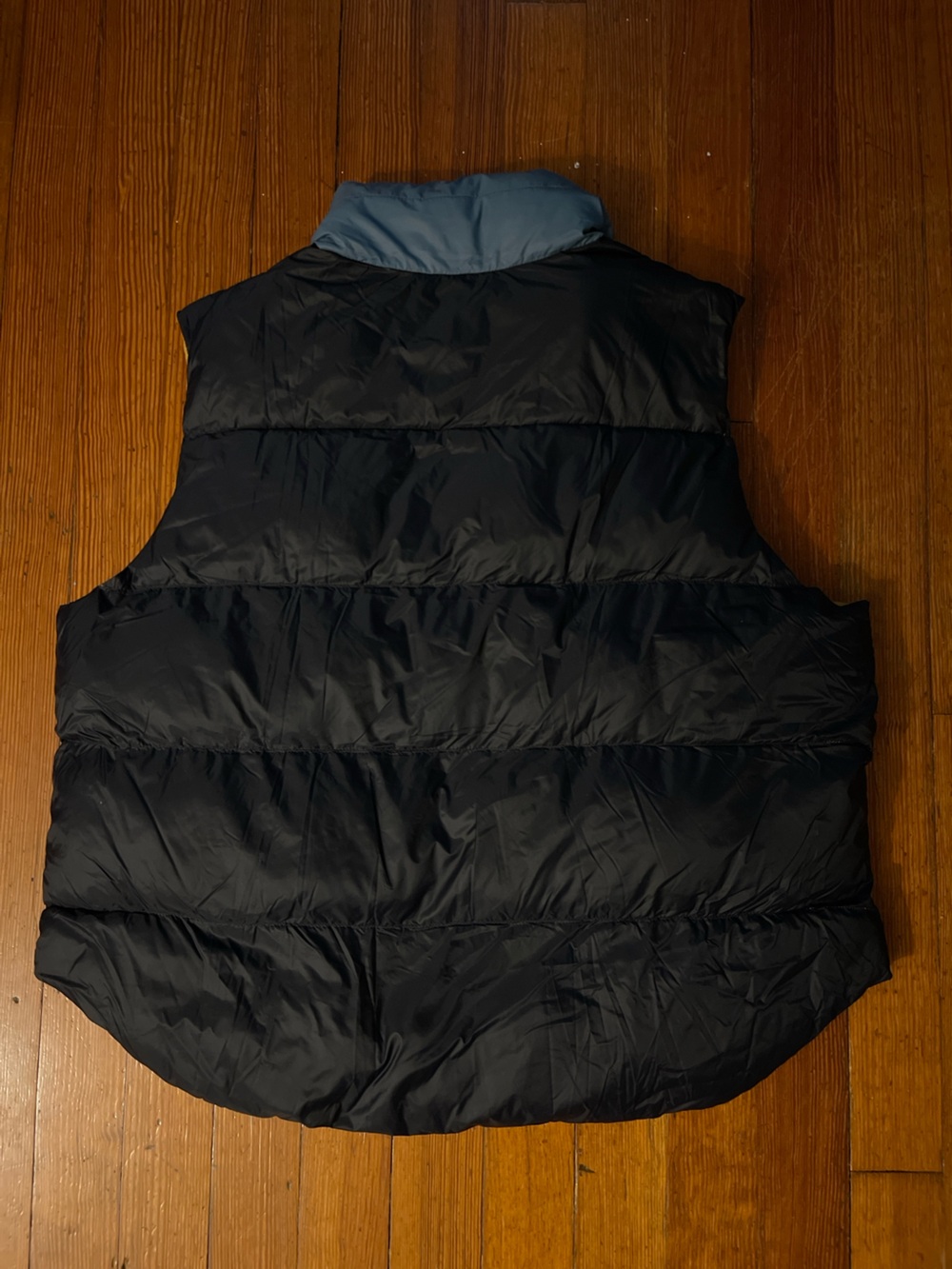 NWT The Great. Outdoors Down Polar Vest in Navy Colorblock Sky Blue Mustard - Picture 11 of 11